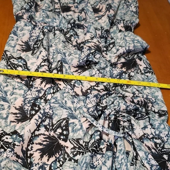 - BEBE Long green and pink dress ,size Small - Picture 16 of 17